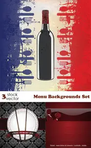 Vectors - Menu Backgrounds Set