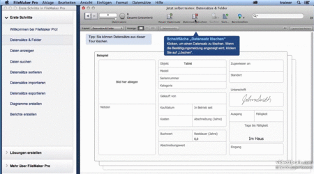  Neu in FileMaker Pro 13 Layout-Assistent, WebDirect und neue Designs sehen und verstehen