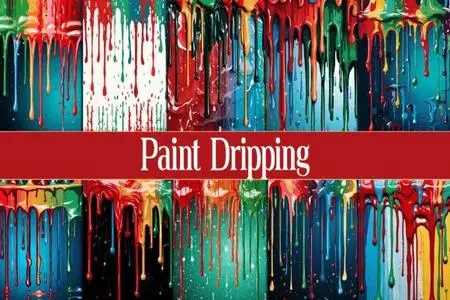 20 Paint Dripping Backgrounds Collection