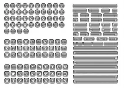 Vector Glass Buttons