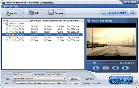 Aimersoft DVD to MP4 Converter(Build 2.2.0.27) Portable