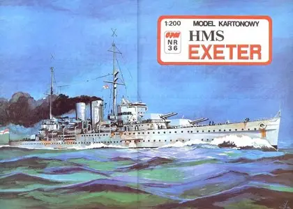 Model Kartonowy №36 - HMS Exeter