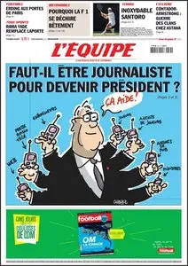 L'Équipe, du Mercredi 24 Juin 2009.