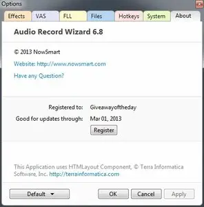 Audio Record Wizard 6.8
