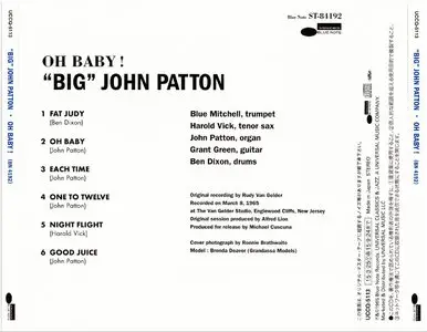 "Big" John Patton - Oh Baby! (1965) {Blue Note Japan SHM-CD UCCQ-5113 rel 2015} (24-192 remaster)