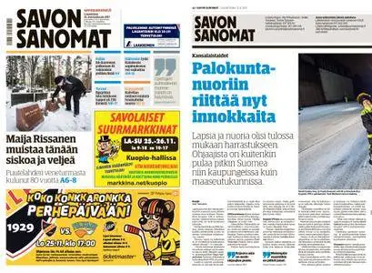 Savon Sanomat – 25.11.2017