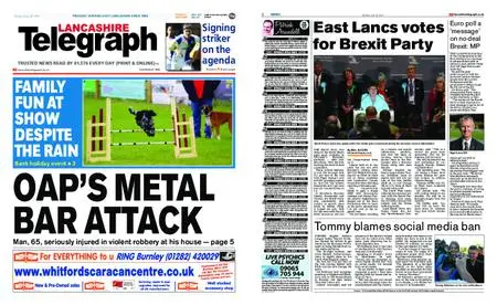 Lancashire Telegraph (Burnley, Pendle, Rossendale) – May 28, 2019
