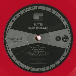 Slayer - South Of Heaven (1988) (2013, American Recordings B0018856-01) (24/96 Vinyl Rip)