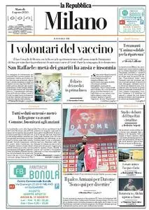 la Repubblica Milano - 4 Agosto 2020