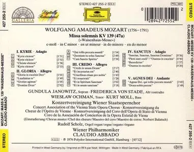Claudio Abbado, Wiener Philharmoniker - Mozart: Mass K. 139 "Waisenhaus-Messe" (2006)