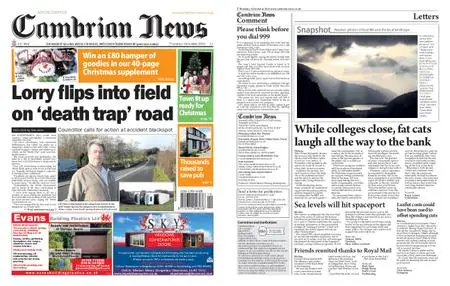 Cambrian News Arfon & Dwyfor – 07 December 2018