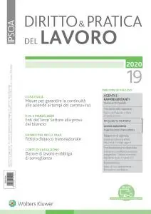 Diritto e Pratica del Lavoro N.19 - 9 Maggio 2020