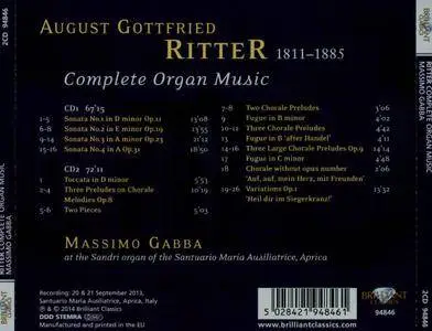 Massimo Gabba - August Gottfried Ritter - Complete Organ Music (2014)