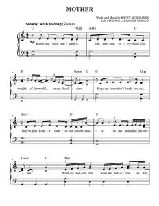 Mother - Kacey Musgraves (Easy Piano)