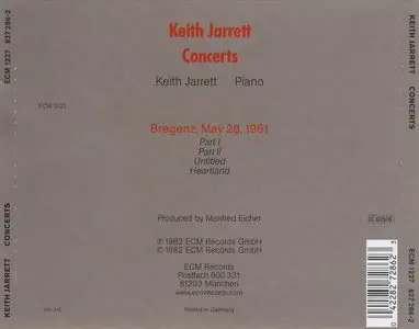 Keith Jarrett - Concerts (Bregenz) (1982) {ECM 1227}