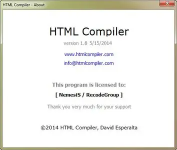 HTML Compiler 1.8