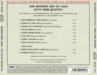 Zoot Sims Quintet - The Modern Art of Jazz (1956/1998) {Compilation, Reissue, Remastered}