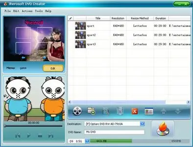 3herosoft DVD Creator 3.7.0.1028 Portable