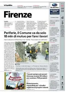 la Repubblica Firenze - 3 Ottobre 2018