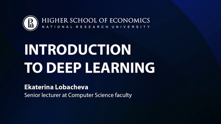 Coursera - Introduction to Deep Learning (Higher School of Economics)