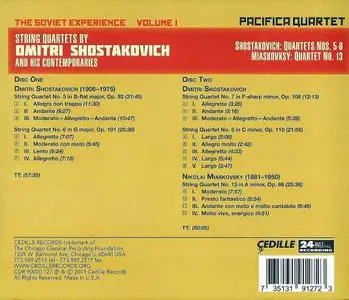 Pacifica Quartet - The Soviet Experience, Vol.1: Shostakovich, Miaskovsky: String Quartets (2011) (Repost)