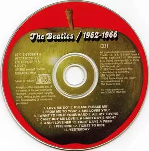 The Beatles: 1962-1966 "The Red Album" (1973) [1993, Holland, EMI 0777 7 97036 2 3]