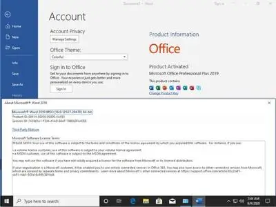 Windows 10 20H1 2004.19041.508 (x64) With Office 2019 Preactivated September 2020