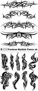 Vectors - Various Stylish Tatoo 16