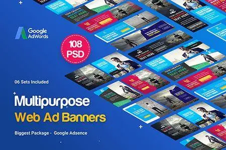 Multipurpose Banners Ad - 108PSD [ 06 Sets ]