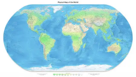 Physical Map of the World