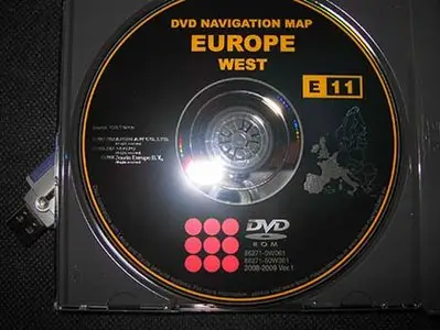 Toyota - Lexus Navigation DVD - West Europe 2009 E11