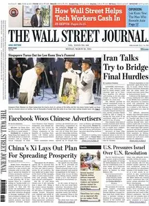 The Wall Street Journal - Monday, 30 March 2015 / Asia