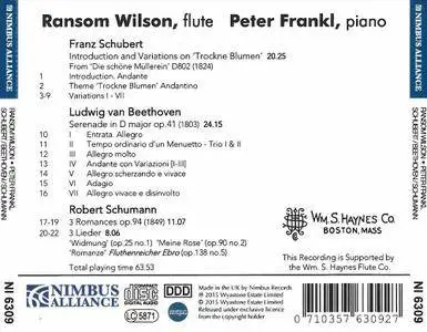 Ransom Wilson, Peter Frankl - Schubert, Beethoven, Schumann: Works for Flute & Piano (2015)