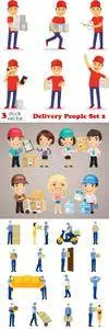 Vectors - Delivery People Set 2