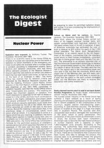 Resurgence & Ecologist - Digest (Vol 14 No 1 - 1984)