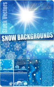 Snow backgrounds 3 - Stock Vectors