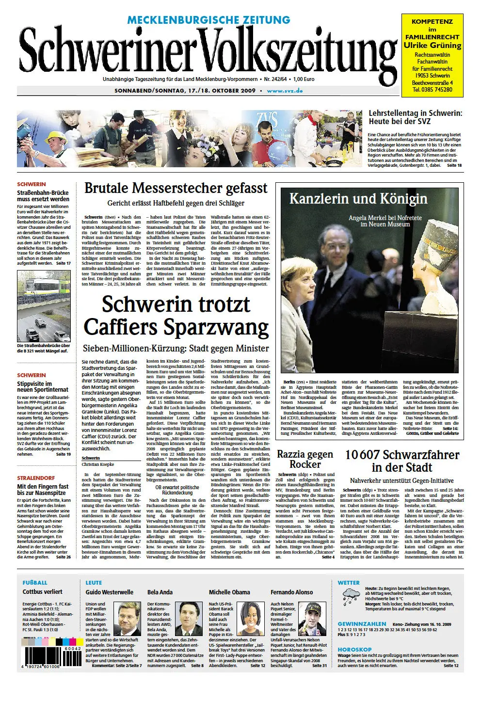 Schweriner Volkszeitung 17.10.2009