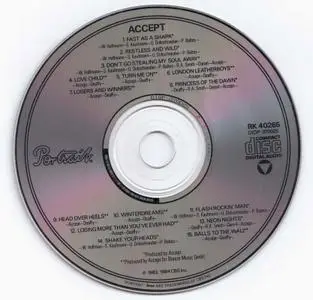 Accept - A Compilation Of The Best Of Balls To The Wall / Restless & Wild (1983) [1990, Portrait RK 40265]