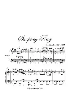 «Swipsey Rag Easy Piano Sheet Music» by Scott Joplin