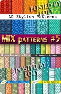 Floral and Mix Patterns #5 - Stock Vector