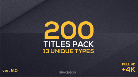 200 Titles Pack (13 unique types) - Project for After Effects (VideoHive)