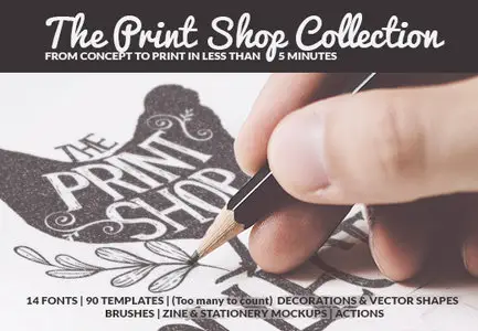 InkyDeals - Create Print-Ready Vintage Typography with The Print Shop Collection