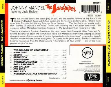 Johnny Mandel - The Sandpiper: Original Motion Picture Soundtrack (1965) Reissue1996