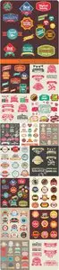 Commercial labels and badges vector 18