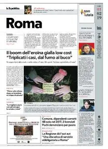 la Repubblica Roma - 1 Febbraio 2019