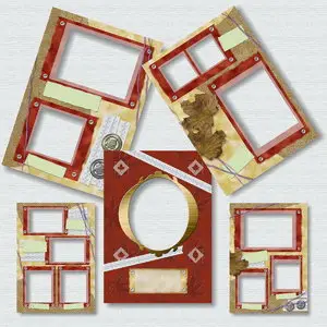 Scrap Quick Pages - Fall Memories Photo Frame Set 1