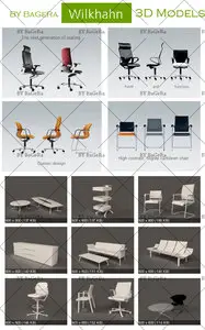 Wilkhahn Office 3D Models Collection