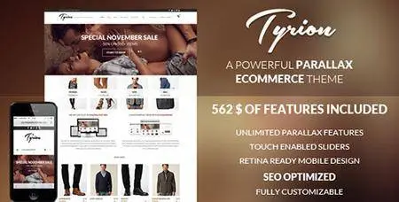 ThemeForest - Tyrion v1.7.2 - Flexible Parallax e-Commerce Theme - 6193222