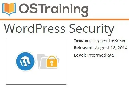 OSTraining - WordPress Security