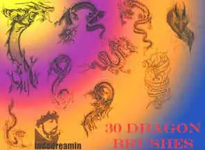 Dragon Brushes for Adobe Photoshop